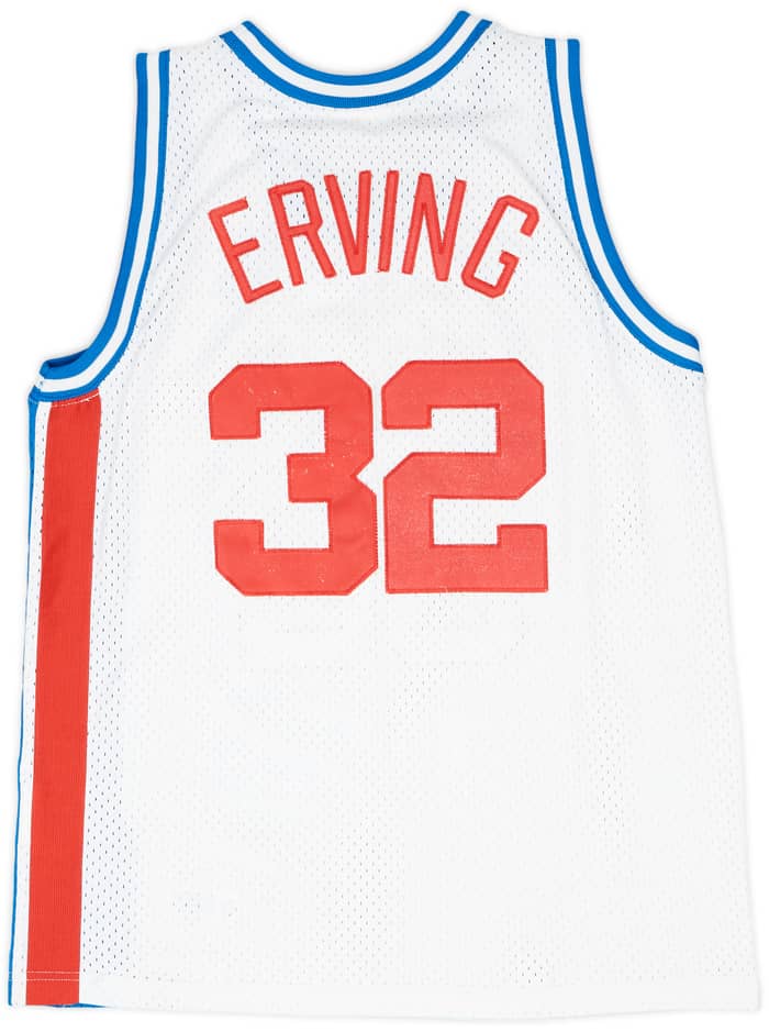 1973-76 New York Nets Erving #32 Champion Hardwood Classics Home Jersey - 8/10 - (S)