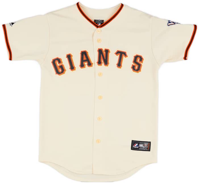 2010 San Francisco Giants Lincecum #55 Majestic Home Jersey - 8/10 - (L.Boys)