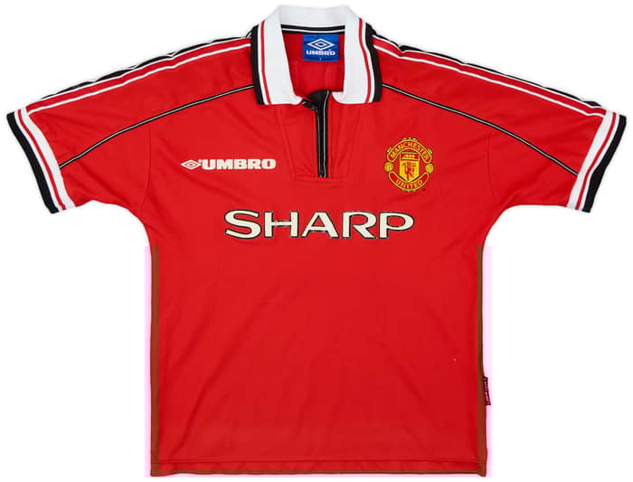 1998-00 Manchester United Home Shirt - 4/10 - (Y)