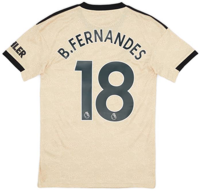 2019-20 Manchester United Away Shirt B.Fernandes #18 - 10/10 - (XS)