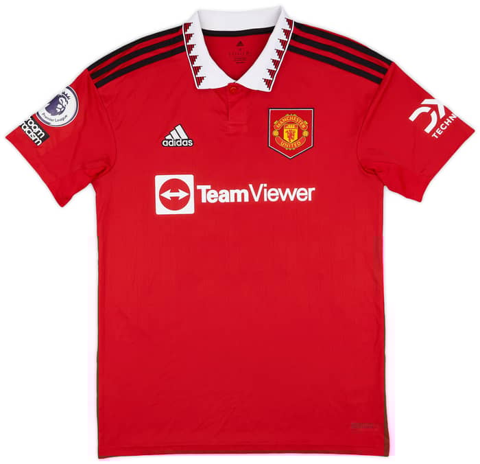 2022-23 Manchester United Home Shirt Antony #21 - 9/10 - (M)