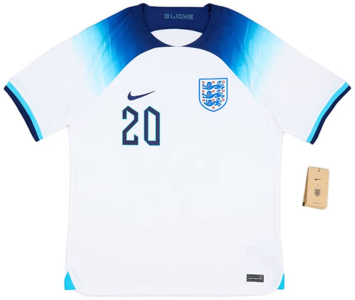 2022-23 England Home Shirt Foden #20