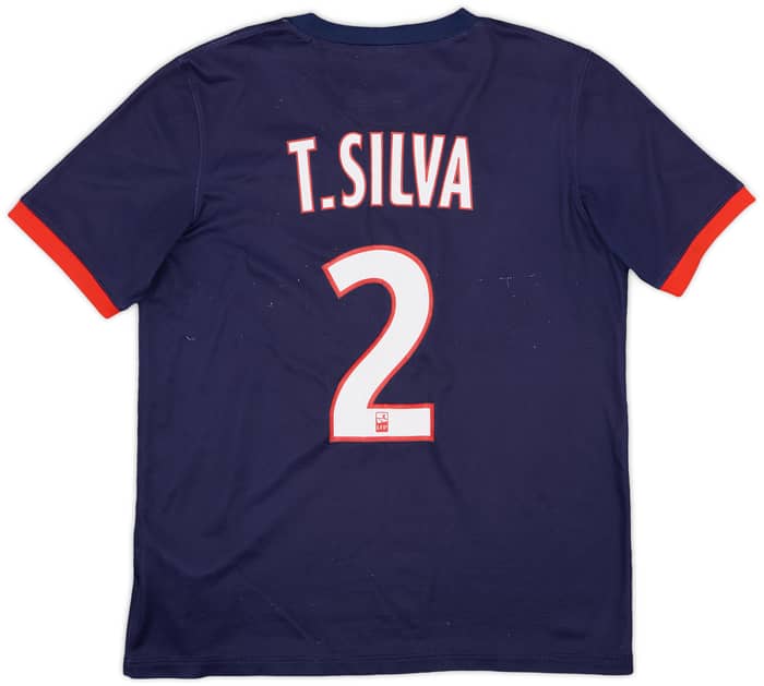 2013-14 Paris Saint-Germain Home Shirt T. Silva #2 - 5/10 - (XL.Boys)