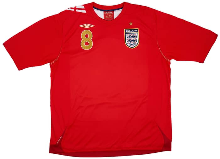 2006-08 England Away Shirt Lampard #8 - 6/10 - (XXL)
