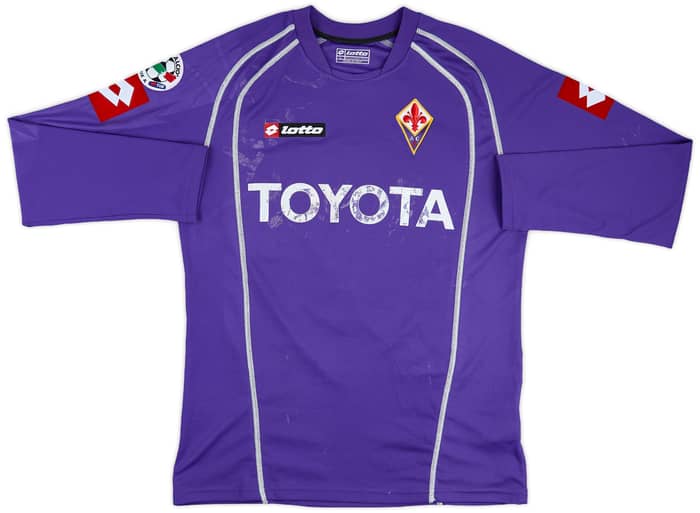 2006-07 Fiorentina Match Issue Signed Home L/S Shirt Blasi #17