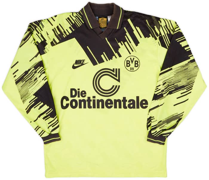 1993-94 Borussia Dortmund Home L/S Shirt - 6/10 - (S)