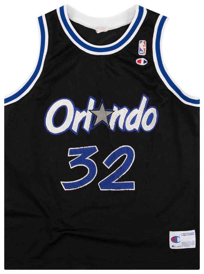 再入荷商品 1992-94 Orlando Magic O'Neal #32 Champion Jersey (Away) M ウェア