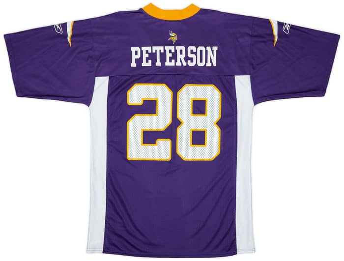 2008-11 Minnesota Vikings Peterson #28 Reebok Replica Home Jersey - 8/10 - (M)