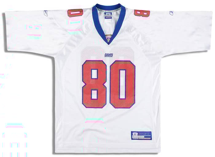 2002-04 New York Giants Shockey #80 Reebok On Field Jersey (Away) XXL
