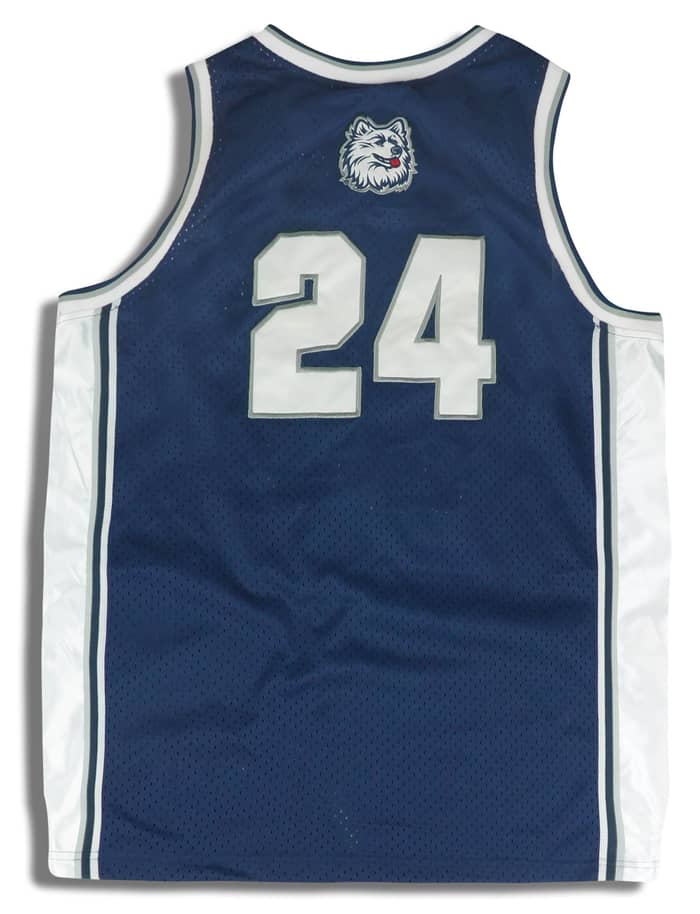 1990s Uconn Huskies #24 Colosseum Jersey (Away) M