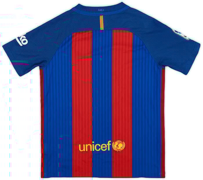 2016-17 Barcelona Home Shirt - 9/10 - (M.Boys)