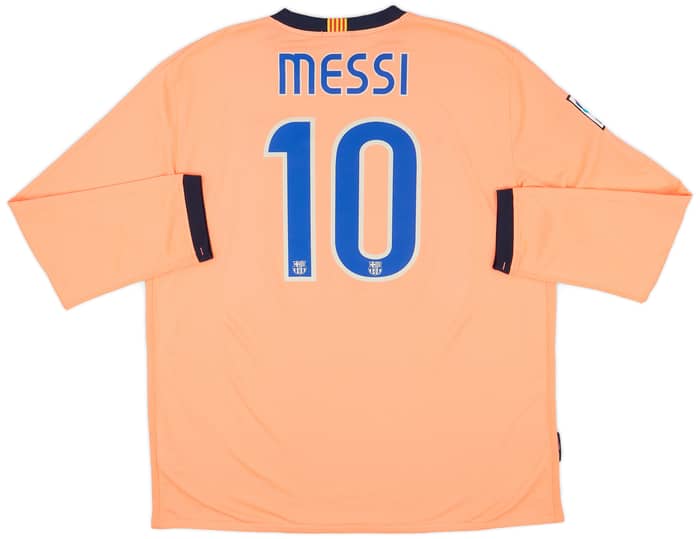 2009-10 Barcelona Away L/S Shirt Messi #10 - 7/10 - (XXL)