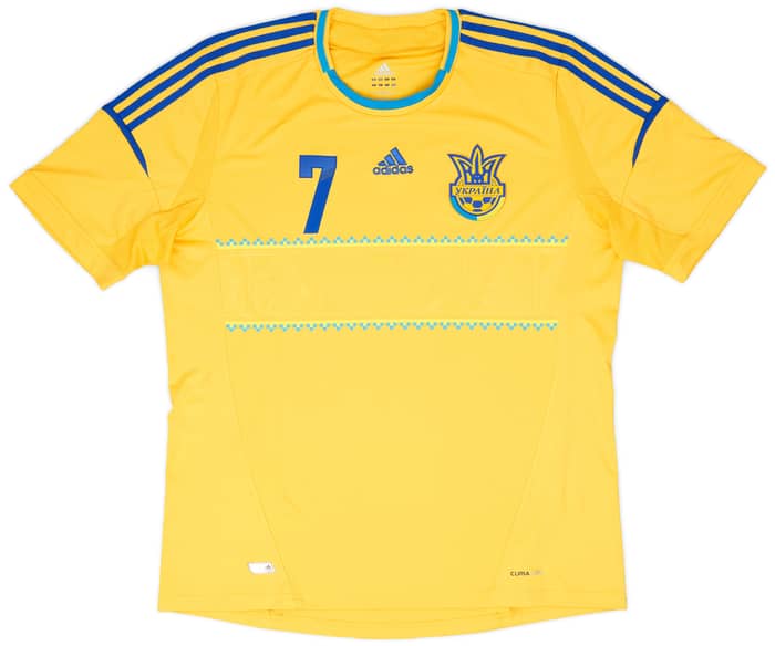 2011-13 Ukraine Home Shirt Shevchenko #7 - 6/10 - (XL)