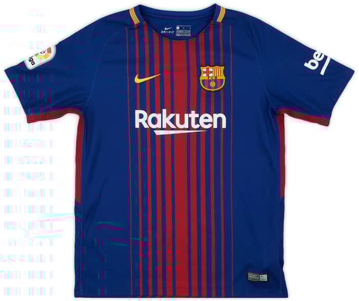 2017-18 Barcelona Home Shirt - 9/10 - (L.Boys)