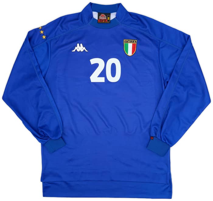 1998-99 Italy Home L/S Shirt Totti #20 - 9/10 - (M)