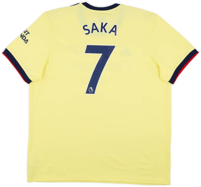 2021-22 Arsenal Away Shirt Saka #7 - 9/10 - (XXL)