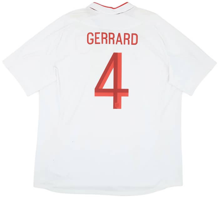 2012-13 England Home Shirt Gerrard #4 - 7/10 - (XXL)