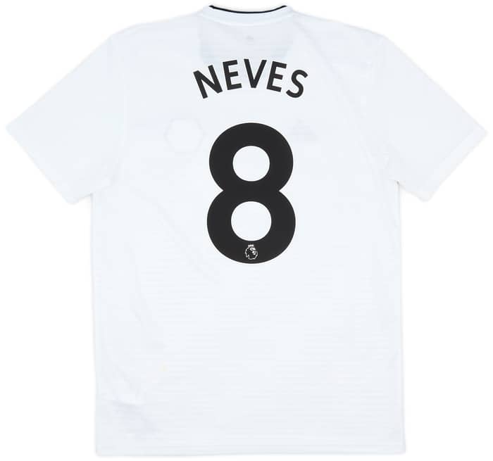 2018-19 Wolves Away Shirt Neves #8 - 8/10 - (M)