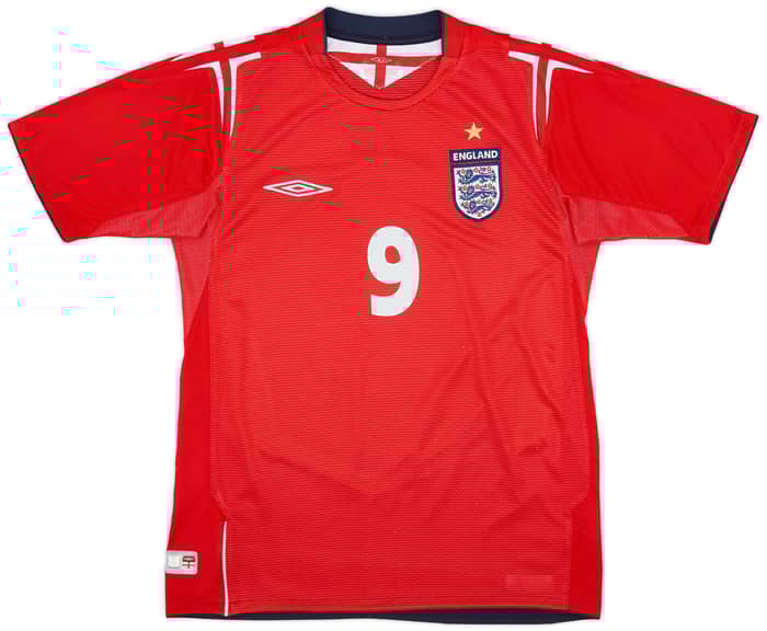 2004-06 England Away Shirt Rooney #9 - 9/10 - (S)