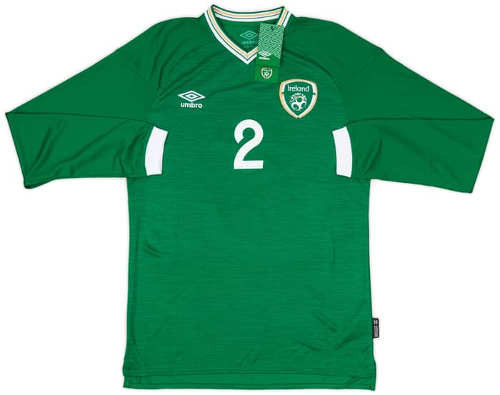 2011 Ireland Home L/S Shirt Coleman #2 (M)