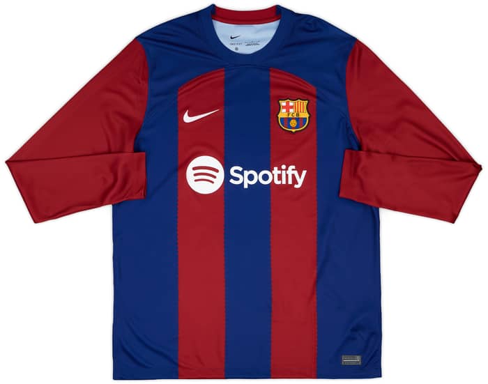 2023-24 Barcelona Home L/S Shirt Lamine Yamal #27
