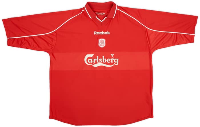 2000-02 Liverpool Home Shirt Gerrard #17 - 9/10 - (XXL)