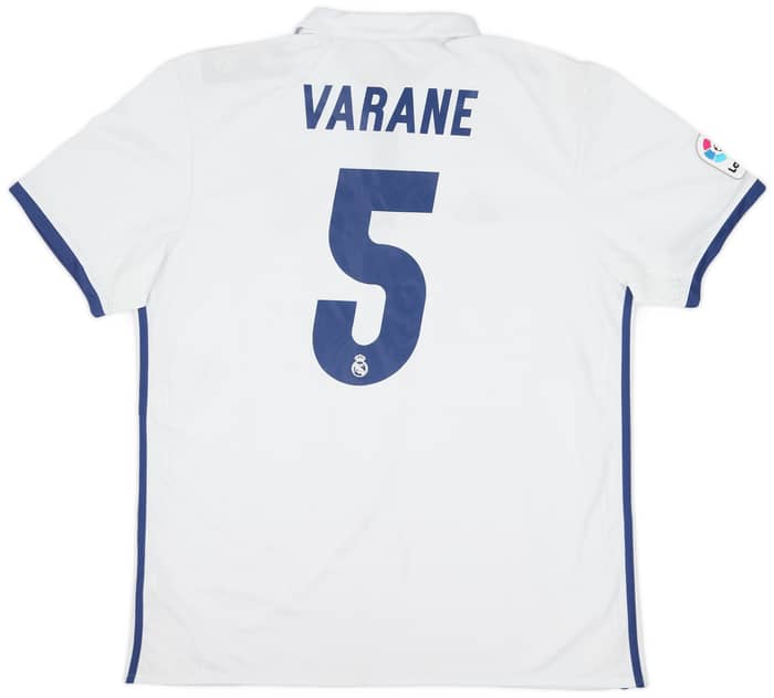 2016-17 Real Madrid Home Shirt Varane #5 (XXL)