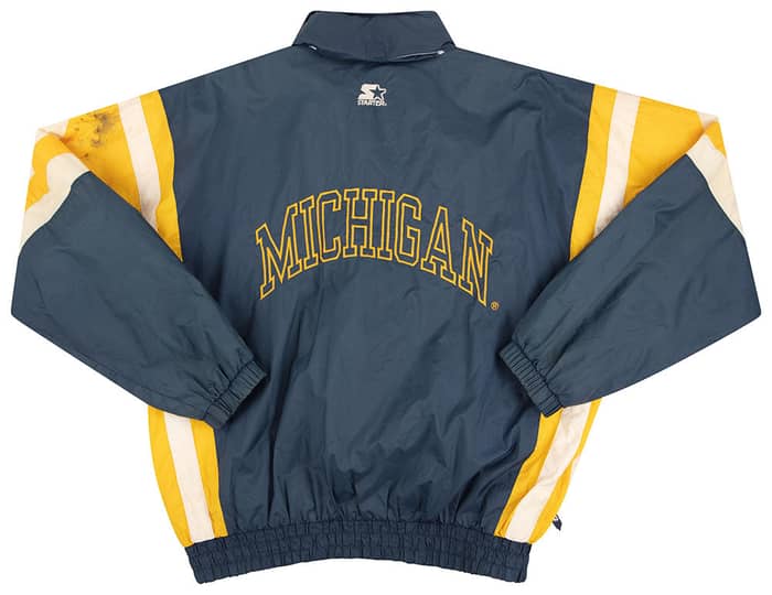 1990s Michigan Wolverines Starter Rain Jacket XL