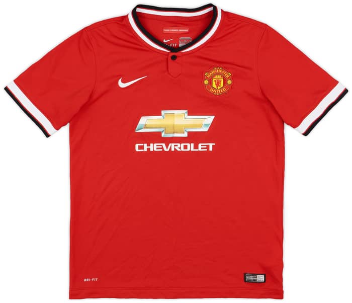 2014-15 Manchester United Home Shirt Falcao #9 - 8/10 - (XL.Boys)