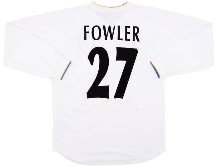 2000-02 Leeds United Home L/S Shirt Fowler #27 (S)