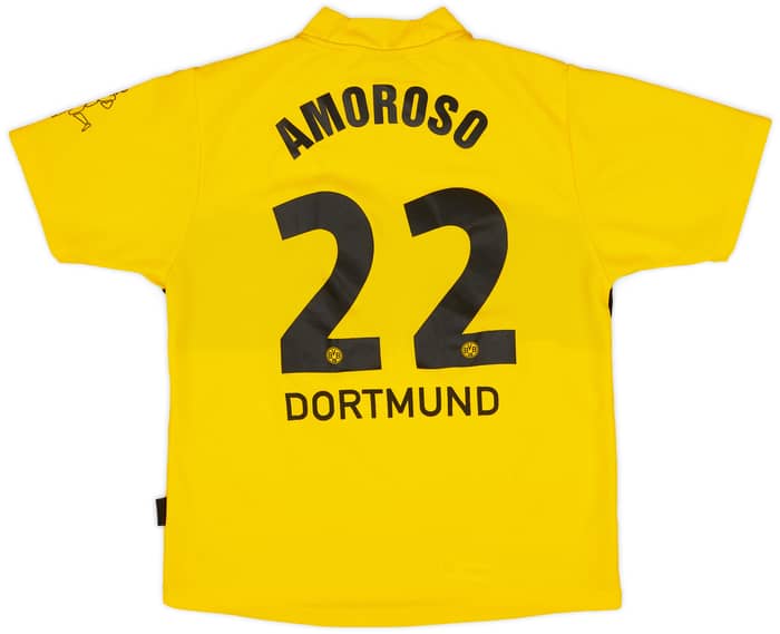 2002-03 Borussia Dortmund Home Shirt Amoroso #22 - 6/10 - (XL.Boys)