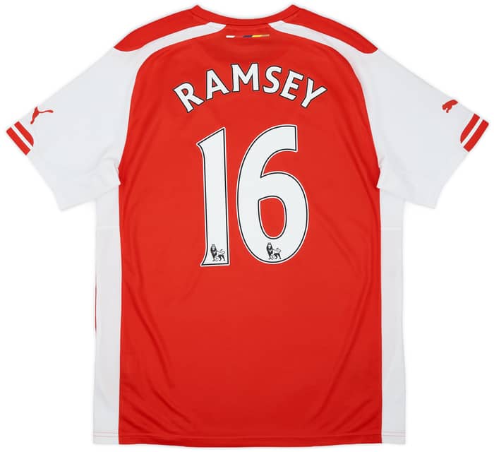 2014-15 Arsenal Home Shirt Ramsey #16 - 5/10 - (M)
