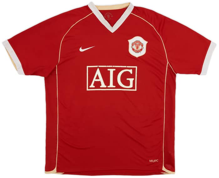 2006-07 Manchester United Home Shirt Solskjaer #20 - 4/10 - (L)