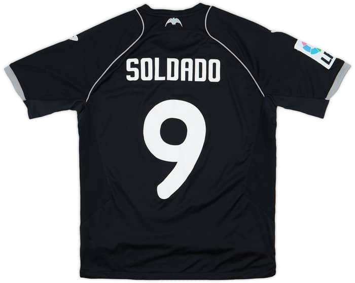 2011-12 Valencia Away Shirt Soldado #9 - 6/10 - (S)