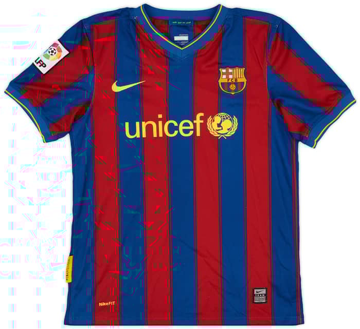 2009-10 Barcelona Home Shirt - 7/10 - (L.Boys)