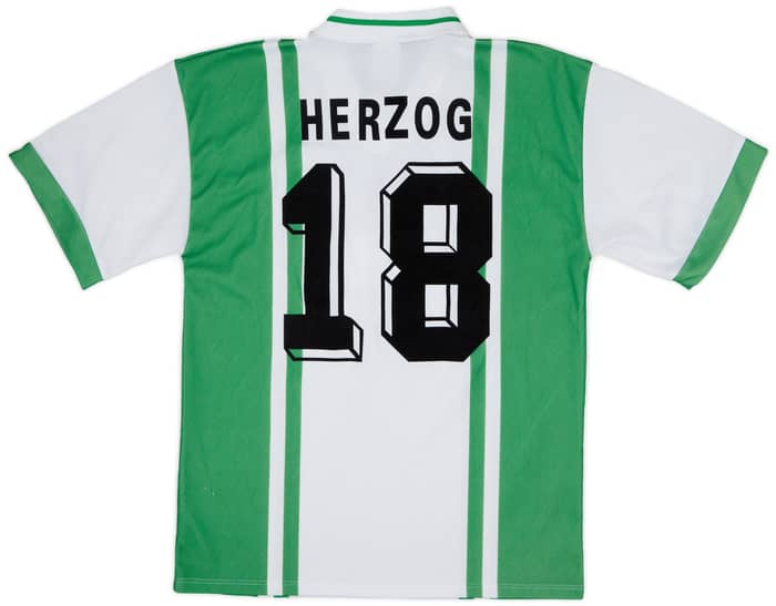1996-97 Werder Bremen Home Shirt Herzog #18 - 6/10 - (S)