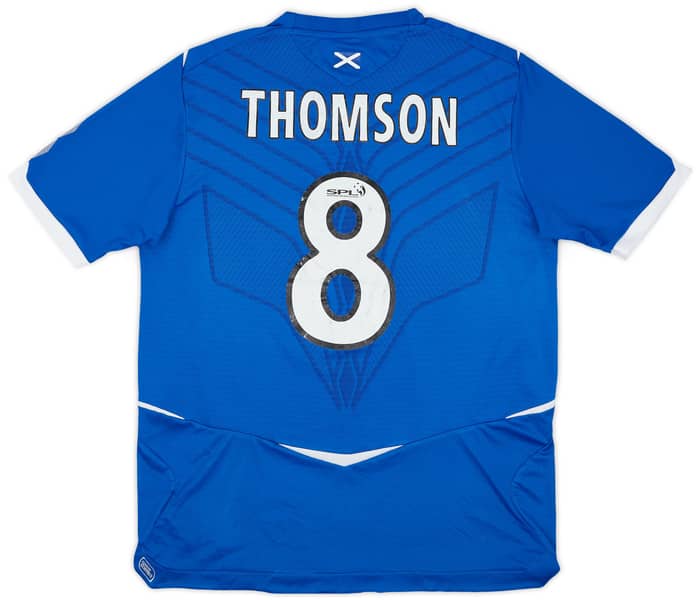 2008-09 Rangers Signed Home Shirt Thomson #8 - 6/10 - (L)
