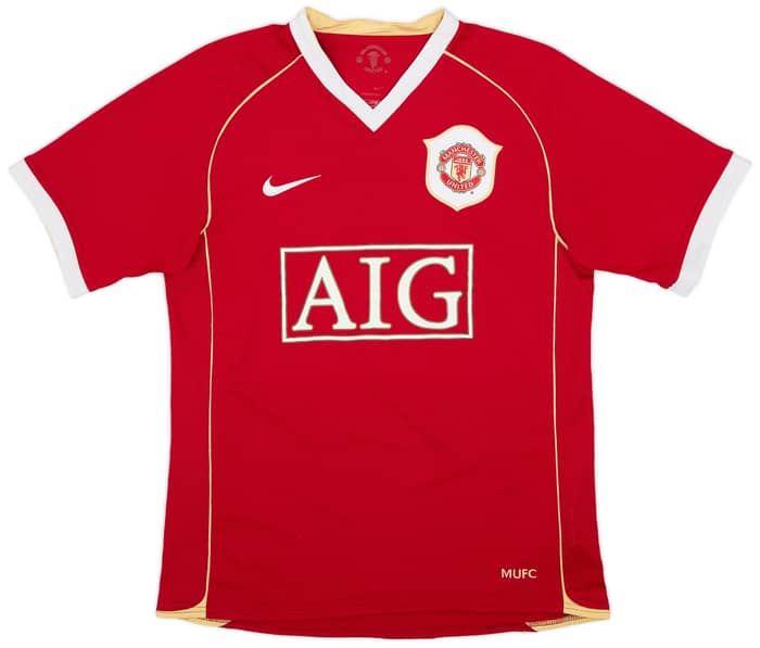 2006-07 Manchester United Home Shirt Solsjkaer #20 - 8/10 - (S)