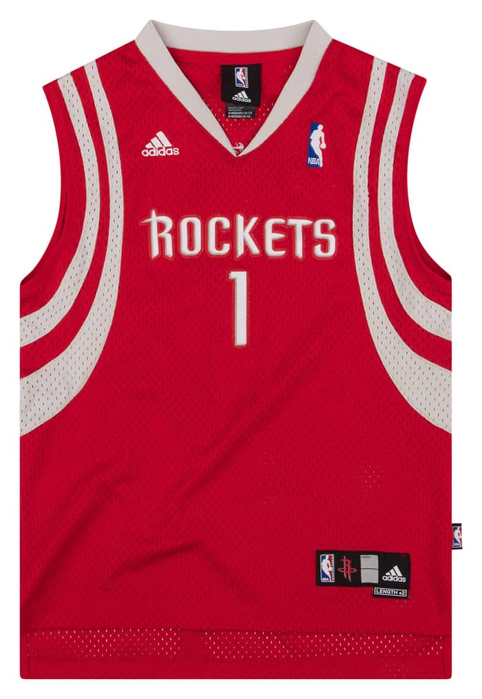 2006-10 Houston Rockets McGrady #1 adidas Swingman Jersey (Away) Y