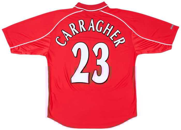 2000-02 Liverpool Home Shirt Carragher #23 - 8/10 - (L)