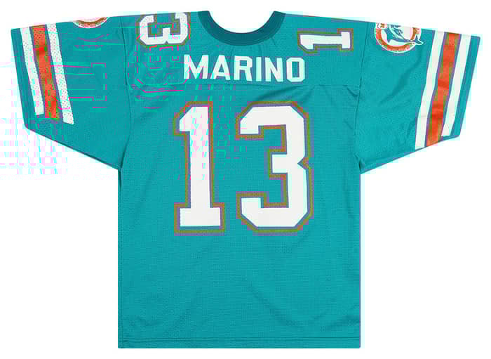 1990-96 Miami Dolphins Marino #13 Wilson Jersey (Home) Y