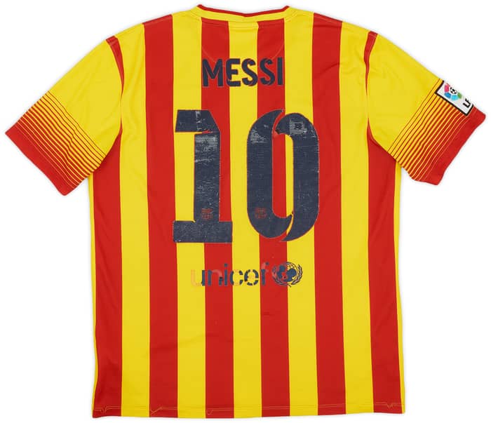 2013-15 Barcelona Away Shirt Messi #10 - 5/10 - (L)