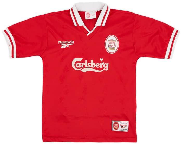 1996-98 Liverpool Home Shirt Owen #18 - 8/10 - (Y)