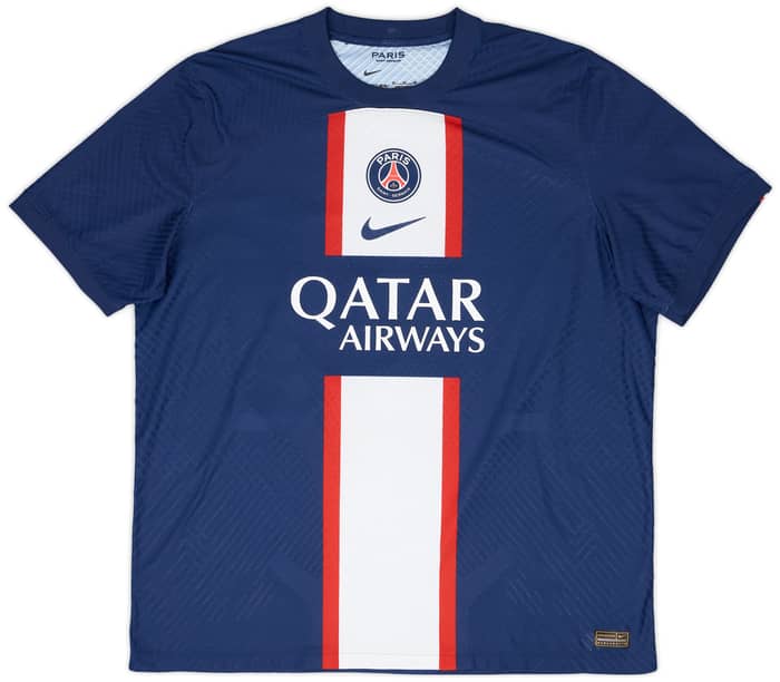 2022-23 Paris Saint-Germain Authentic Home Shirt Mbappe #7 - 7/10 - (XL)