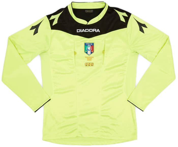 2014-15 Italy Diadora Referee L/S Shirt - 7/10 - (M)