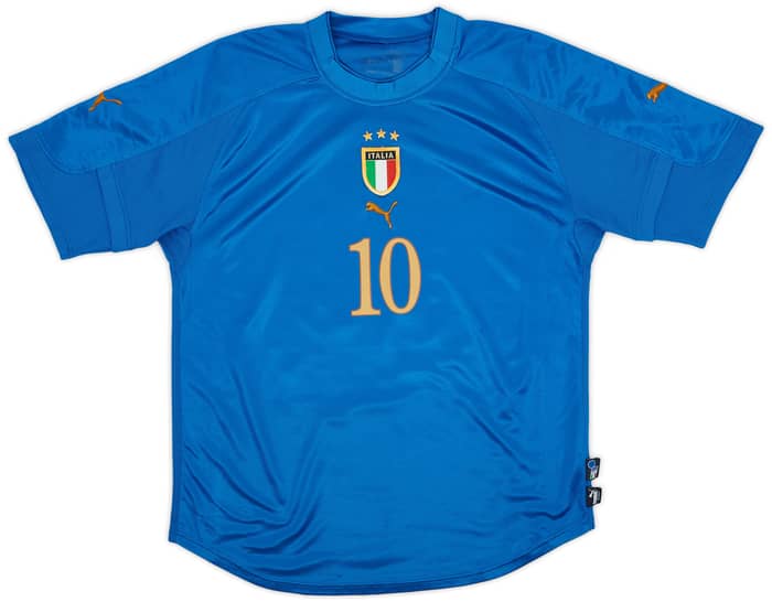2004-06 Italy Home Shirt Totti #10 - 5/10 - (L)