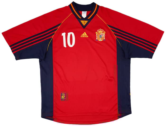 1998-99 Spain Home Shirt Raul #10 - 6/10 - (XL)