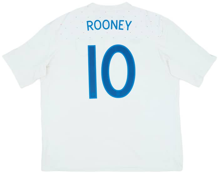 2010-11 England Home Shirt Rooney #10 - 8/10 - (XXL)