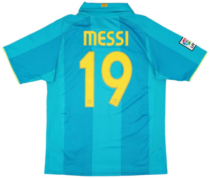 2007-09 Barcelona Away Shirt Messi #19 - 7/10 - (M)