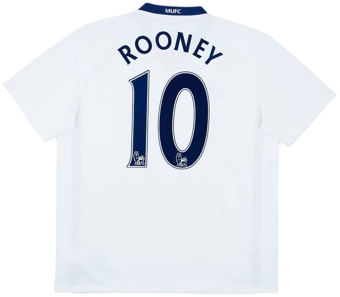 2008-10 Manchester United Away Shirt Rooney #10